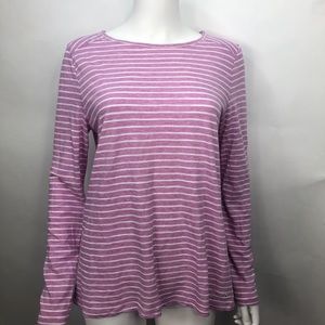 Vineyard Vines Heather Striped Top Purple Pink